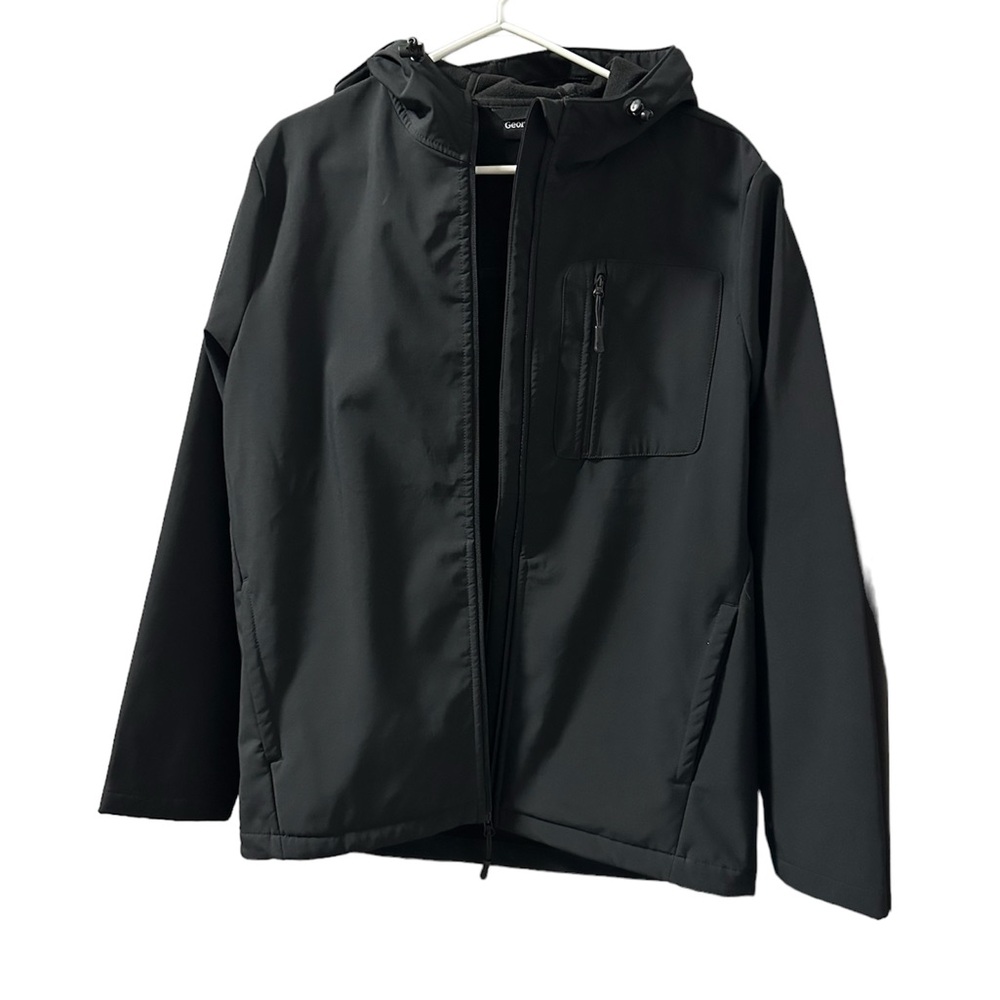 Women’s Black Fall Hooded Jacket Soft Shell
